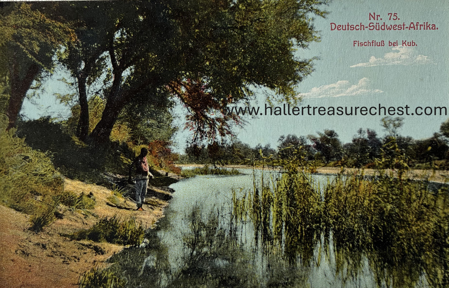 PC Nord-Süd 5.3. DSWA Fischfluss bei Kub, J.C.Hubrich Sammlung, Nr. 75 / GSWA Fish River at Kub, J.C.Hubrich collection, nr 75