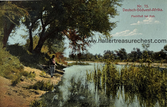 PC Nord-Süd 5.3. DSWA Fischfluss bei Kub, J.C.Hubrich Sammlung, Nr. 75 / GSWA Fish River at Kub, J.C.Hubrich collection, nr 75