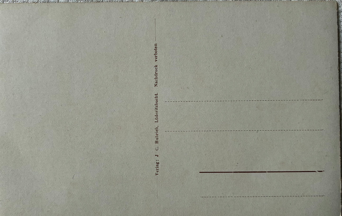 PC Nord-Süd 6.6. DSWA - Warmbad - Hubrich Sammlung / GSWA - Warmbad