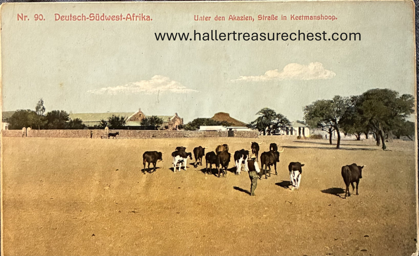 PC Nord-Süd 9.1. DSWA - Unter den Akazien - Strasse in Keetmanshoop / GSWA- under the Acacia trees - street in Keetmanshoop