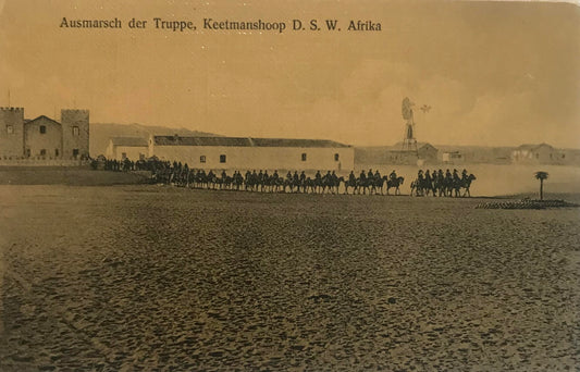 PC STR 8.7. DSWA - Ausmarsch der Schutztruppe - Keetmanshoop /  Marching out of the Schutztruppe - Keetmanshoop