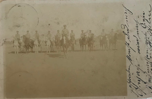 PC STR 8.8. DSWA Postkarte - ausreitende Schutztruppe - Otjiwarongo / DSWA postcard - riding Schutztruppe - Otjiwarongo