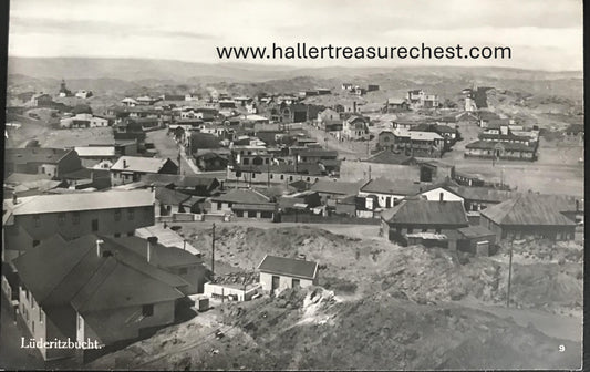 PC SWK-LUD 10.5. DSWA Postkarte - Blick auf Lüderitzbucht, Fritz Heiser Verlag / GSWA postcard - View on Luderitz Bay