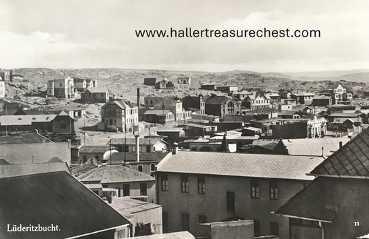 PC SWK-LUD 11.3. DSWA Postkarte - Blick auf Lüderitzbucht, Fritz Heiser Verlag  GSWA postcard - View on Luderitz Bay