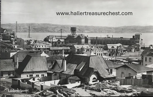 PC SWK-LUD 11.6. DSWA Postkarte - Blick auf Lüderitzbuchter Innenstadt / GSWA postcard - view on centre town of Luderitz Bay