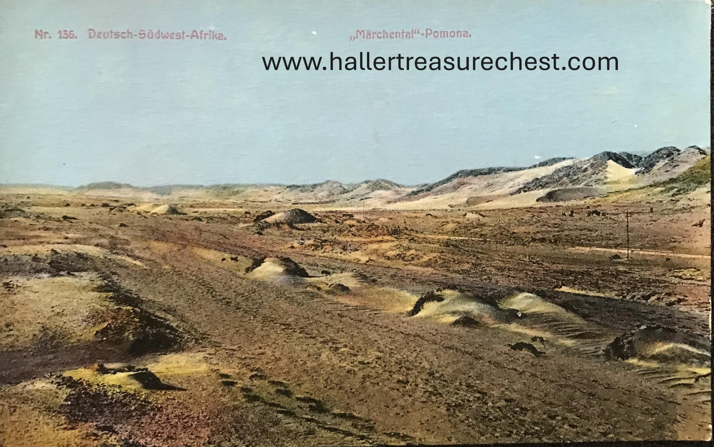 PC SWK-LUD 15.4. DSWA Postkarte - Diamantenfelder bei Pomona, Nr.135, J.C.Hubrich Sammlung  GSWA postcard - Diamand fields at Pomona, nr 135