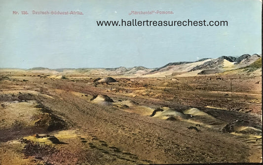 PC SWK-LUD 15.4. DSWA Postkarte - Diamantenfelder bei Pomona, Nr.135, J.C.Hubrich Sammlung  GSWA postcard - Diamand fields at Pomona, nr 135