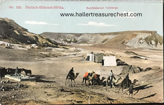PC SWK-LUD 16.2. DSWA Postkarte - Buntfeldschuh, Tafelberge, J.C.Hubrich Verlag, Nr.108 / GSWA postcard, Buntfeldschuh, Table Mountain