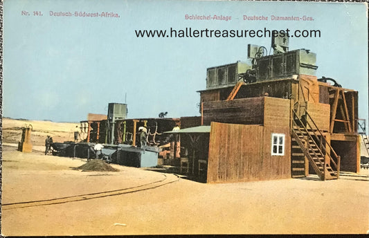 PC SWK - LUD 17.1. DSWA Postkarte - Schlegel-Anlage bei Kolmanskop, J.C.Hubrich Verlag, Nr.141  GSWA postcard – Schlegel site near Kolmanskop