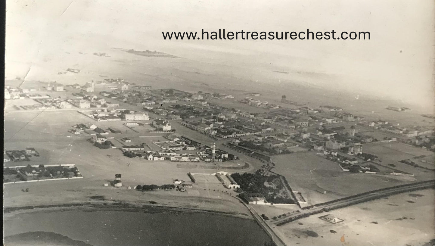 PC SWK-LUD 3.8. SWA Postkarte - Swakopmund aus der Luft, 1930-er / SWA postcard - Aerial picture of Swakopmund, 1930's
