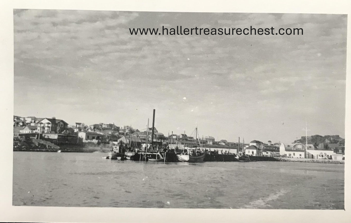 PC SWK-LUD 5.3. DSWA Postkarte, Lüderitzbuchter Hafen / GSWA Postcard, View on Luderitz Bay harbour