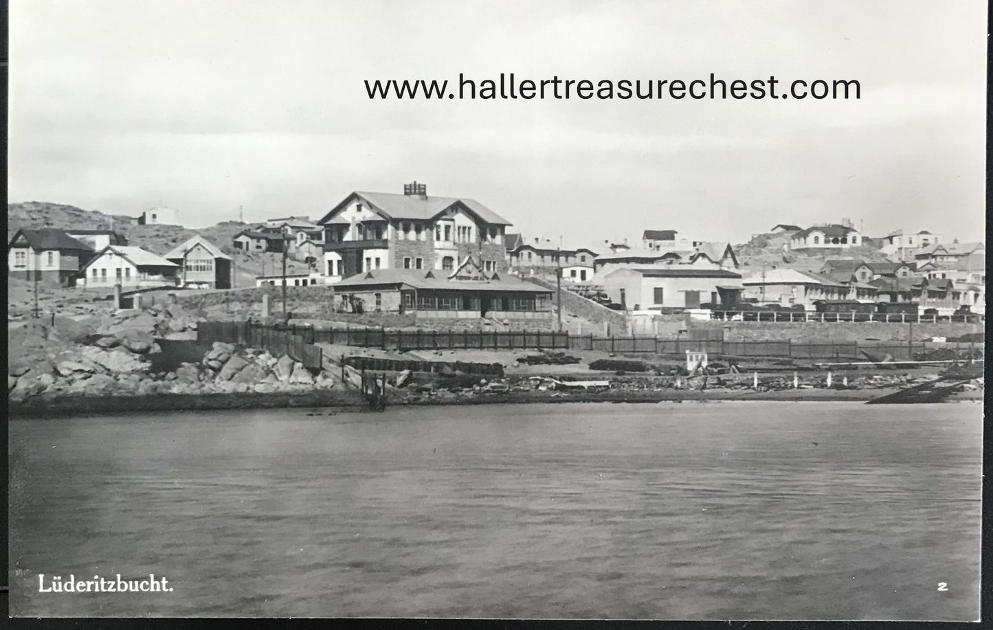 PC SWK-LUD 6.4. DSWA Postkarte, im Hafen, Lüdertitzbucht / GSWA postcard, at the harbour, Luderitz Bay