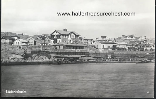 PC SWK-LUD 6.4. DSWA Postkarte, im Hafen, Lüdertitzbucht / GSWA postcard, at the harbour, Luderitz Bay