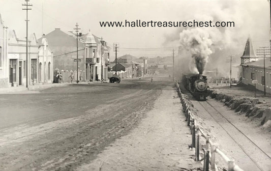 PC SWK-LUD 8.5. DSWA Postkarte - Bahn in Lüderitzbucht  / GSWA postcard - train in Luderitzbay