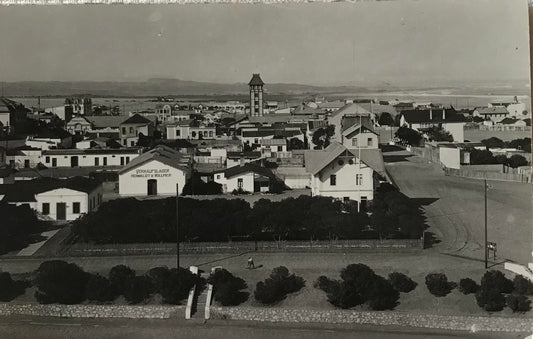 PC SWK 10.6. SWA Postkarte - Blick auf Südseite von Swakopmund 1940's / SWA post card - View on southern Swakopmund