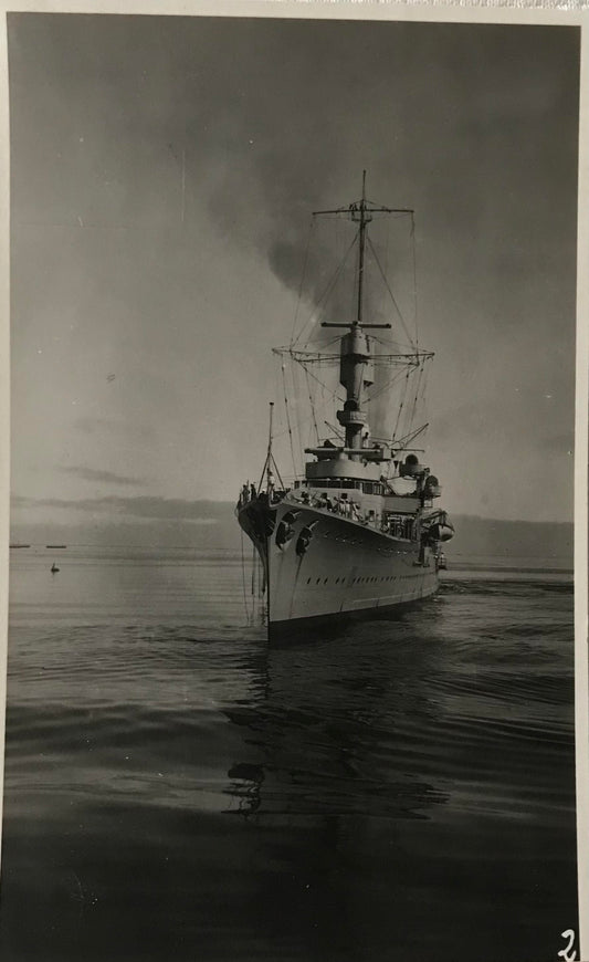 PC SWK 13.8. SWA Postkarte - Deutsches Schiff ''Karlsruhe'' in Walfischbucht / SWA Postcard - German ship 'Karlsruhe' in Walvis Bay