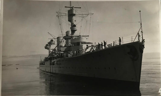 PC SWK 14.1. SWA Postkarte - Deutsches Schiff ''Karlsruhe'' in Walfischbucht / SWA Postcard - German ship 'Karlsruhe' in Walvis Bay