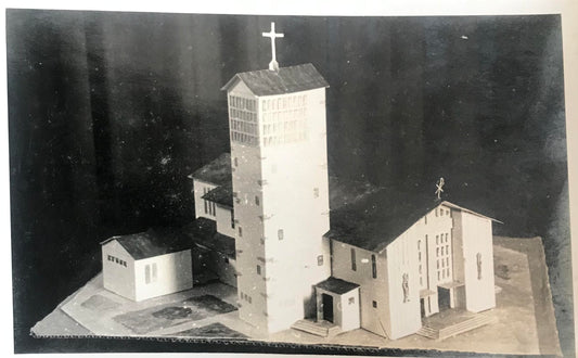 PC SWK 2.7. SWA Fotos - Model der Katholischen Kirche, 1958, Swakopmund / SWA Photos - Model of the Catholic Church, 1958, Swakopmund