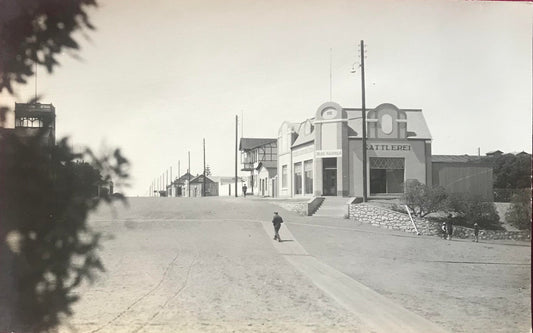 PC SWK 3.3. DSWA Postkarte - Swakopmunder Molkte Strasse um 1910 /  GSWA Postcard - Swakopmund Molkte Street around 1910