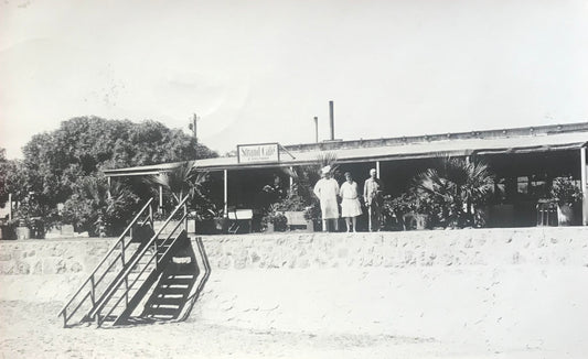 PC SWK 3.8. DSWA Postkarte - altes Strandhotel Swakopmund / GSWA postcard - old beach hotel Swakopmund, postmarked 19 May 1928 in Swakopmund