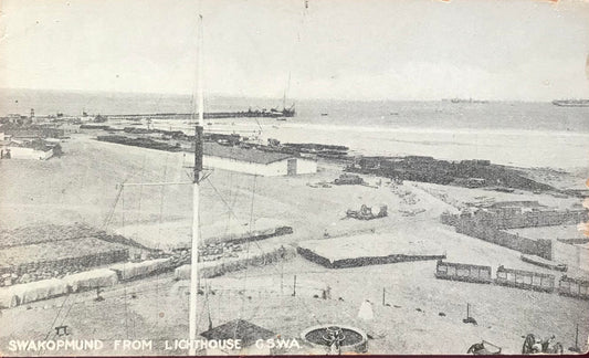 PC SWK 4.3. DSWA Postkarte - Swakopmund - Sicht von Leuchtturm aus / GSWA Postcard - Swakopmund - view from the lighthouse