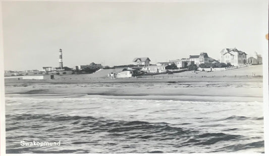 PC SWK 4.5. SWA Postkarte - Swakopmund aus der Sicht der Landungsbrücke / Swakopmund seen from the Jetty