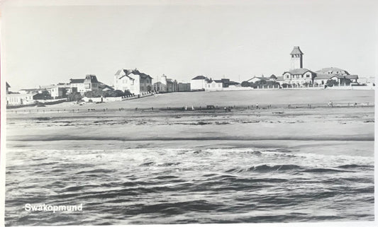 PC SWK 5.4. SWA Postkarte - Blick auf den Swakopmunder Leuchtturm, Carl Schulte Sammlung /   SWA postcard - view to the Swakopmund lighthouse