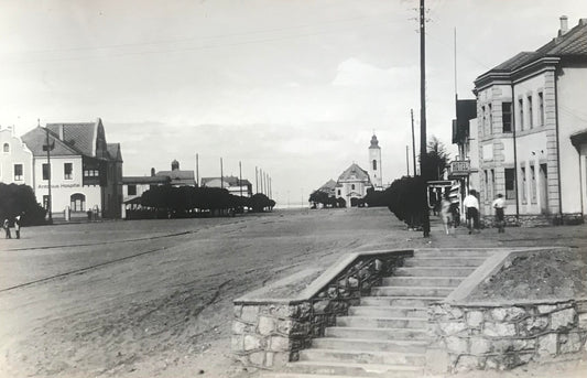 PC SWK 7.2. DSWA Postkarte - Hospital und Kirche, Swakopmund / GSWA postcard - Hospital and church, Swakopmund