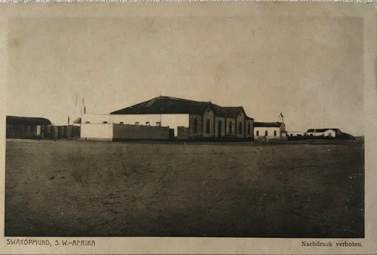 PC SWK 9.8. DSWA Postkarte - Katholisches Eingeboren Hospital, Swakopmund / DSWA Postcard - Catholic Native Hospital, Swakopmund
