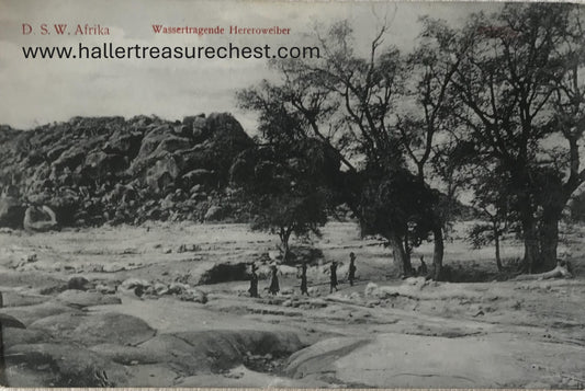 PC Tribes 1.8. DSWA Postkarte - Wassertragende Hereroweiber / GSWA post card - water carried by Herero women