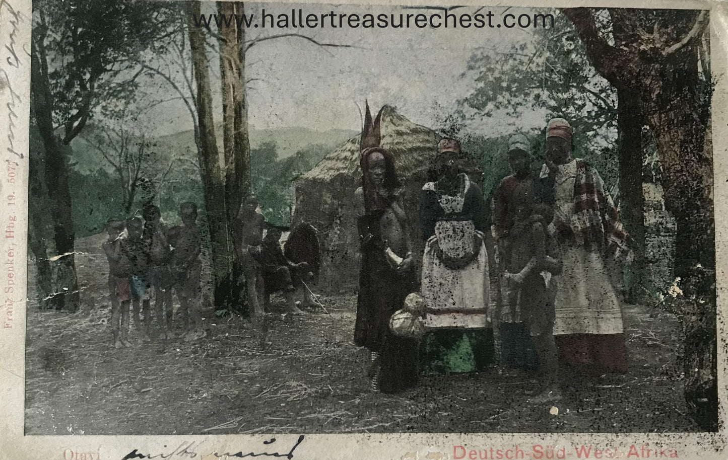 PC Tribes 10.3 DSWA Feld-Postkarte - Herero Familie / GSWA fieldpostcard - Herero family