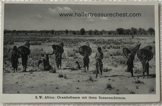 PC Tribes 10.6. DSWA Postkarte - Owambofrauen gehen zum Fischen /  GSWA post card -  Owambo woman going fishing