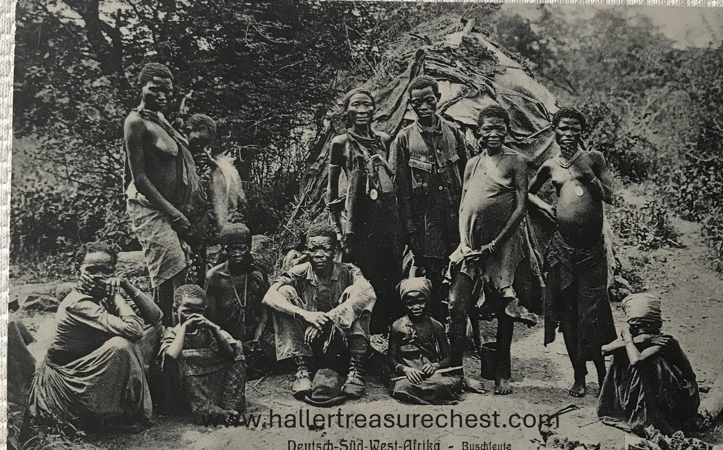 PC Tribes 12.2. DSWA Postkarte  - Buschleute / GSWA post card - Bushmen