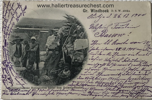 PC Tribes 15.2. DSWA Postkarte - Hottentotten-Kriegsgefangenen / GSWA post card - Prisioner of war Hottentotten