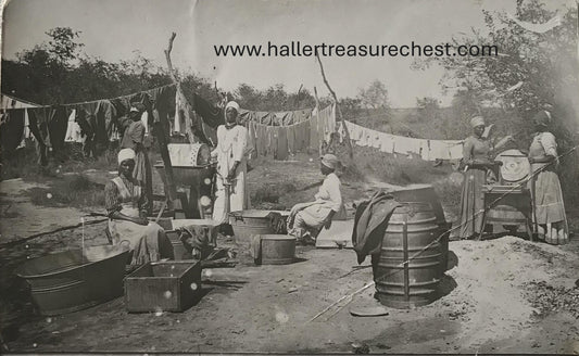 PC Tribes 16.5. DSWA Postkarte - Waschtag im Owamboland / GSWA post card - washday in Owamboland