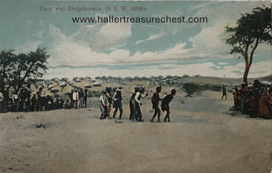 PC Tribes 16.6. DSWA Postkarte - Tanz der Eingeborenen / GSWA post card - dancing natives
