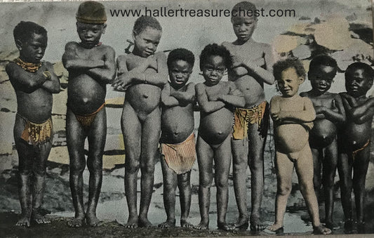 PC Tribes 19.5. DSWA Postkarte - Bande Owambojungs /  GSWA post card - gang of Owambo Boys