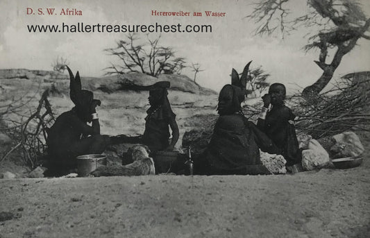 PC Tribes 2.2. DSWA Postkarte - Hereroweiber am Wasser / GSWA post card -  Herero women at the waterwhole