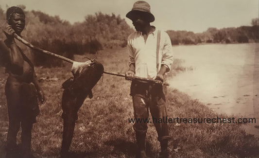 PC Tribes 21.8 SWA Foto - Fischer am Fischfluss 1930er /  SWA photo - fisher at the Fishriver