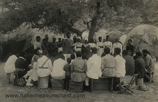 PC Tribes 4.1. DSWA Postkarte - Gottesdienst unterm Baum / GSWA post card - religious service under a tree