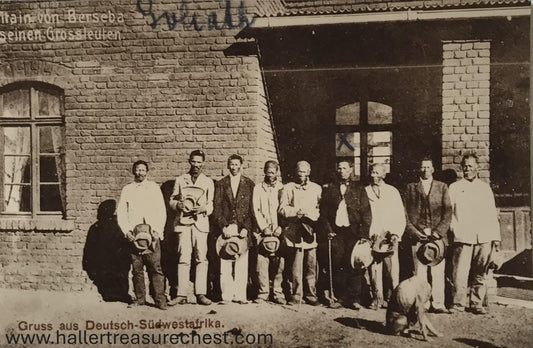 PC Tribes 5.7. DSWA Foto - Kapitain von Berseba mit Grossleuten / GSWA Foto - Chief Berseba with followers