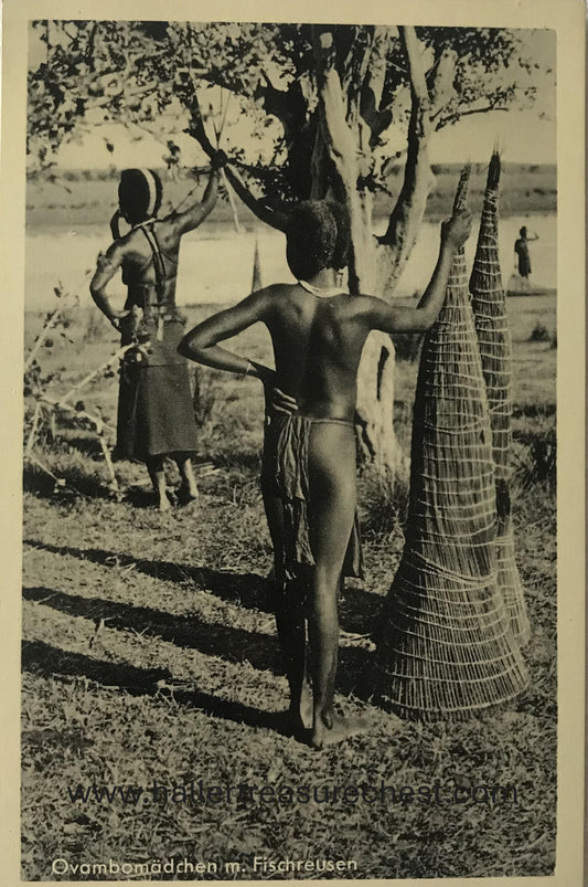 PC Tribes 9.4. DSWA Postkarte - Junger Fischer - Kavango Stamm /  GSWA postcard - young Kavango fisher