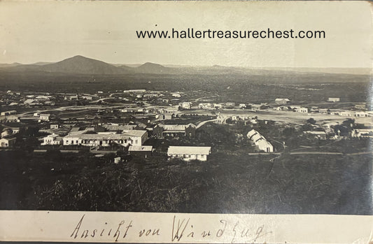PC A 006.4 Postkarte - SWA - Aussicht von Windhoek-West/ SWA postcard - party from western Windhuk