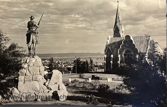 PC A 010.2 SWA Postkarte - Der Reiter von Südwest, Windhuk /  SWA postcard - Der Horseman of Southwest, Windhoek, 1938