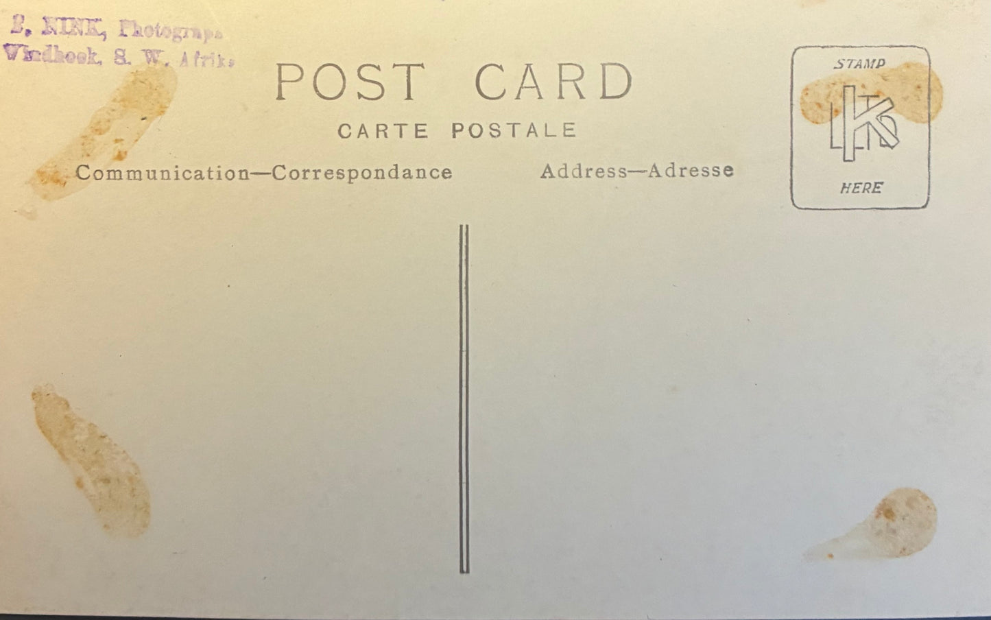 PC A012.8. DSWA Postkarte - Saal des Kaiserhof, Windhuk / GSWA post card, hall of the Kaiserhof, Windhuk