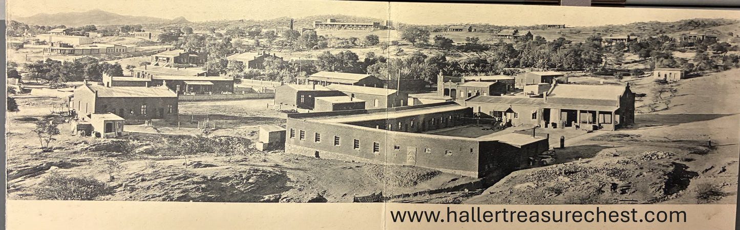 PC A014.6 DSWA Postkarte - 3teilig - Panoramo von Windhuk / GSWA postcard - set of 3 Panorama of Windhoek