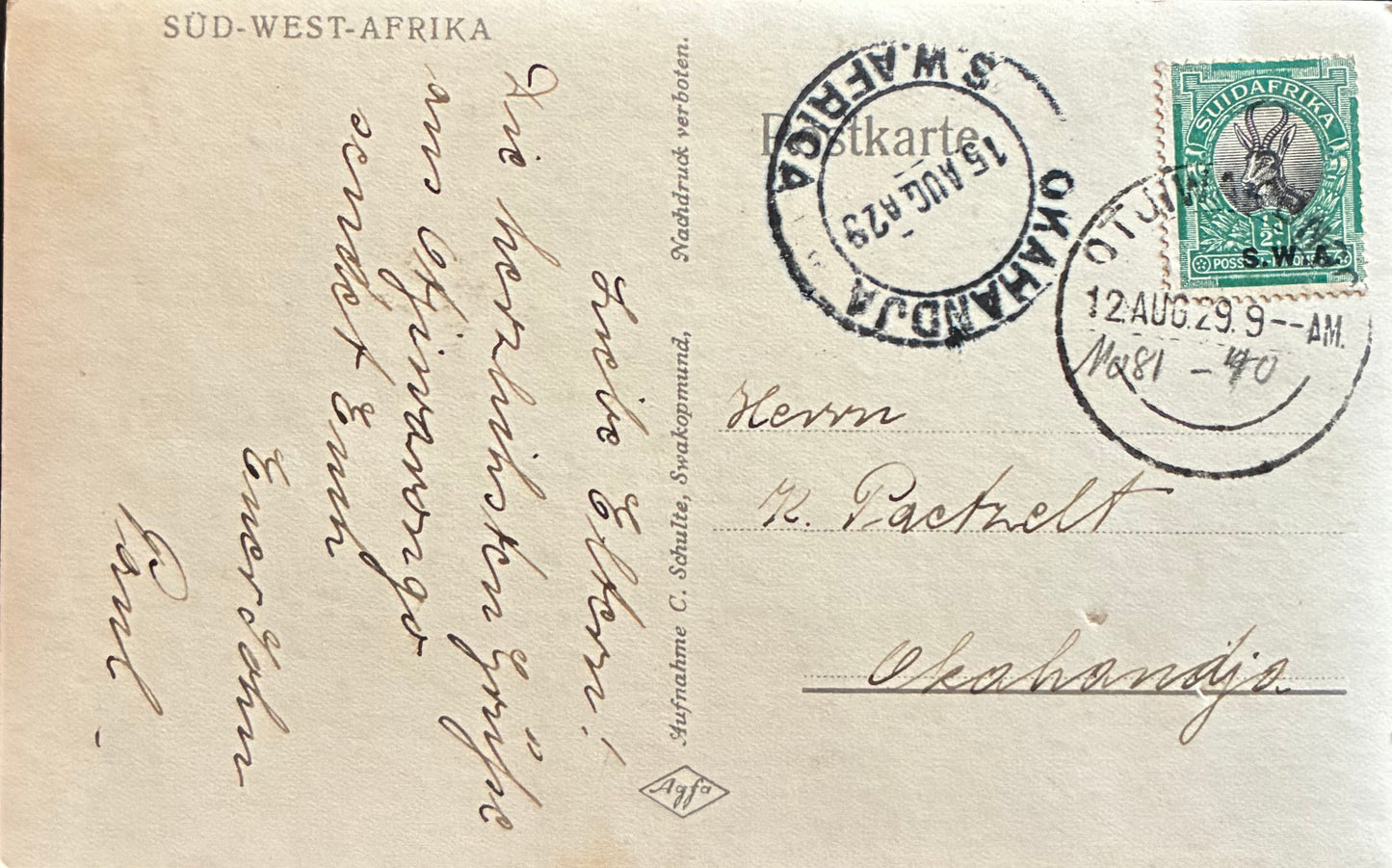 PC Nord-Süd 22.5. SWA - Obstgärten beim Waterberg / SWA – Fruit plantations at the Waterberg