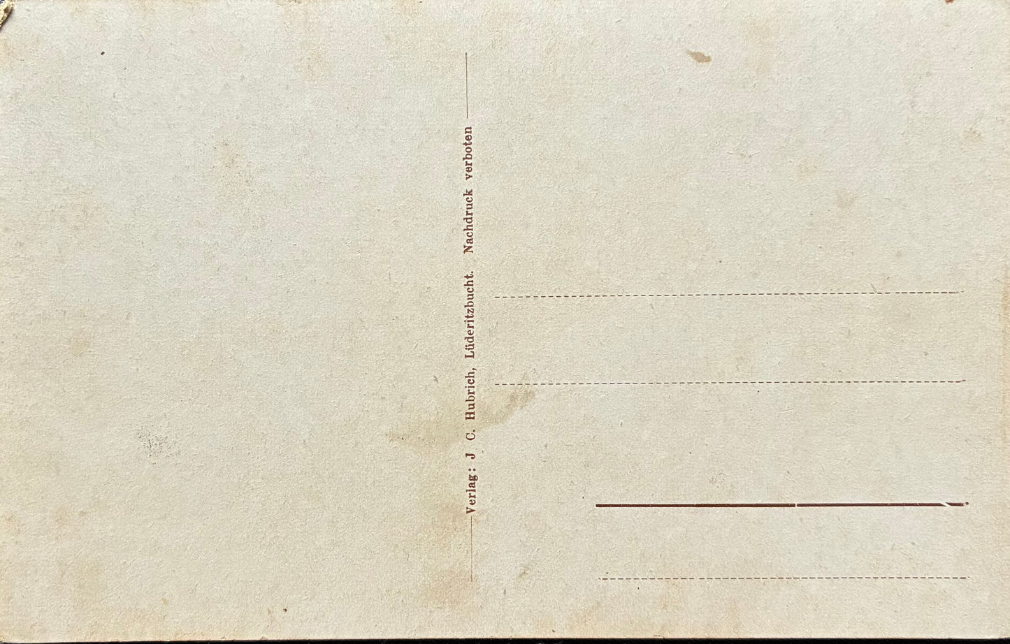 PC Nord-Süd 4.7. DSWA - Warmbad - Hubrich Sammlung / GSWA - Warmbad - Hubrich collection