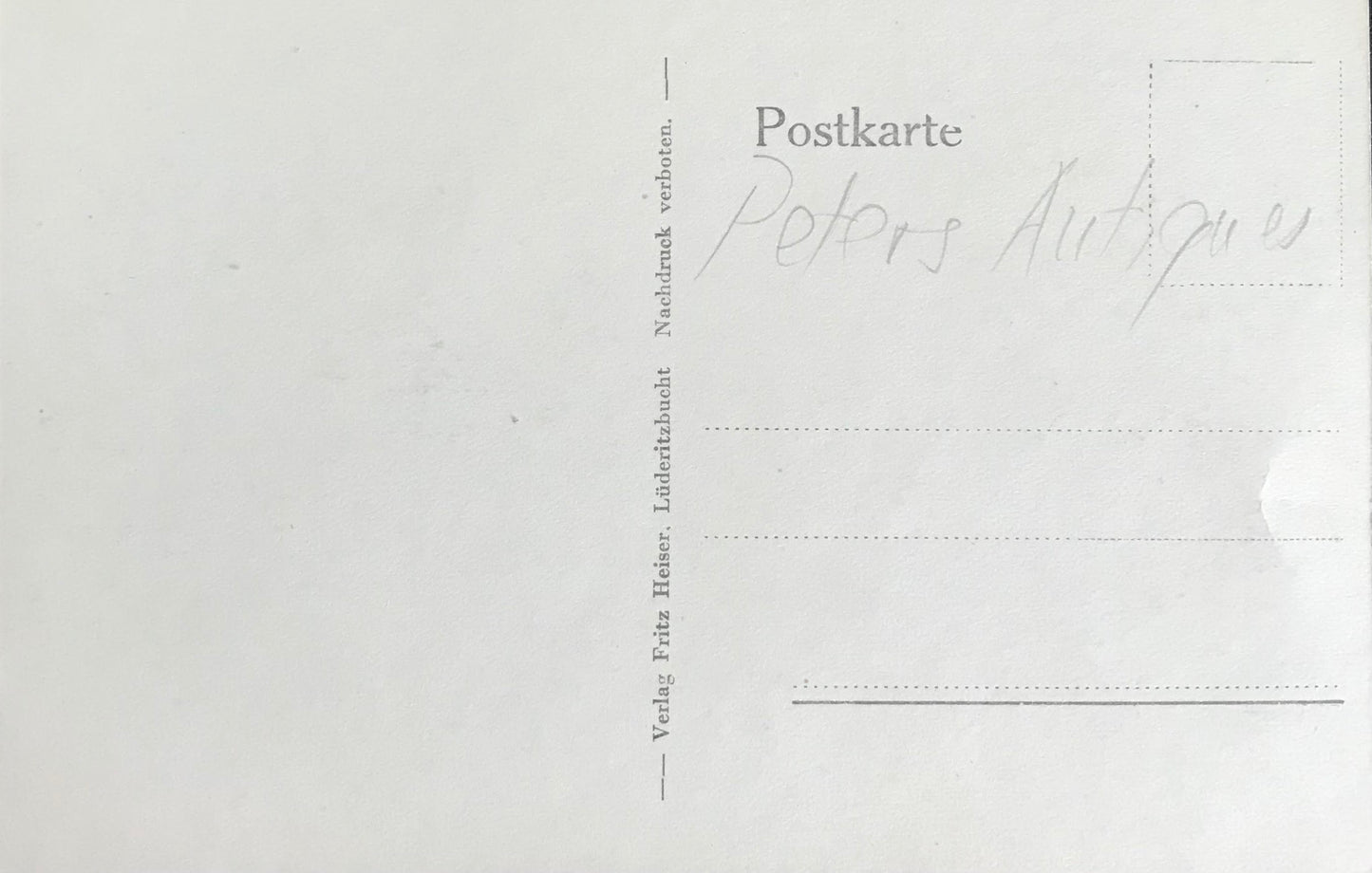 PC SWK-LUD 8.7. DSWA Postkarte - Bahnlinie in Lüderitzbucht  / GSWA postcard - train track in Luderitzbay