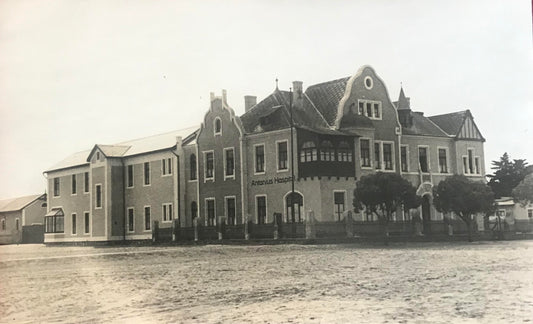 PC SWK 6.8. DSWA Postkarte, Swakopmunder Hospital / GSWA postcard, Swakopmund hospital